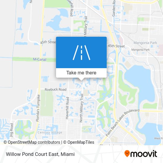 Willow Pond Court East map