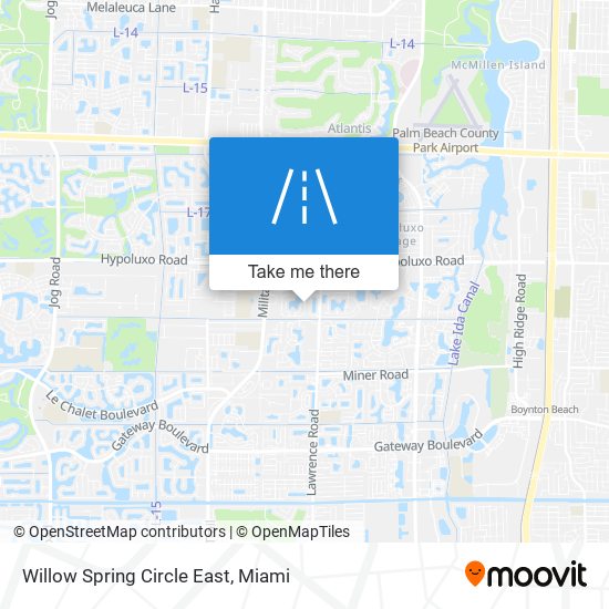 Willow Spring Circle East map