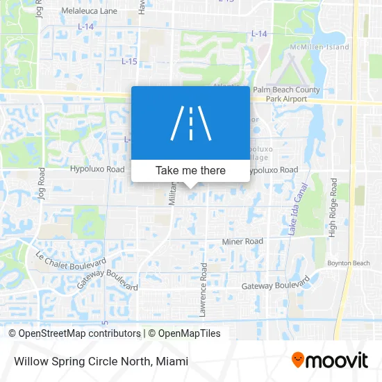 Willow Spring Circle North map