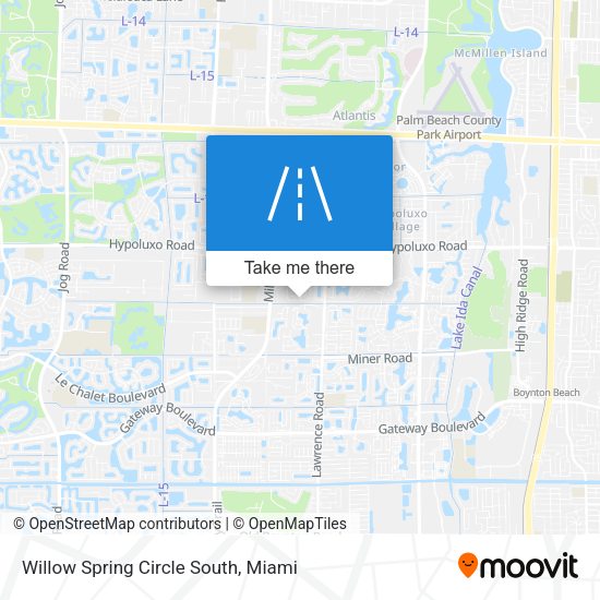Willow Spring Circle South map