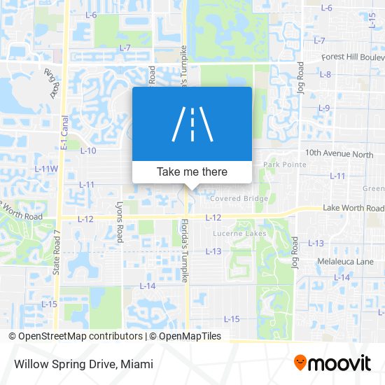 Willow Spring Drive map