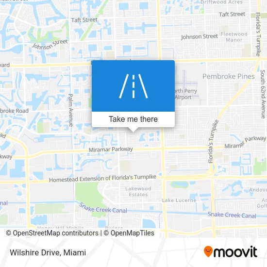 Wilshire Drive map