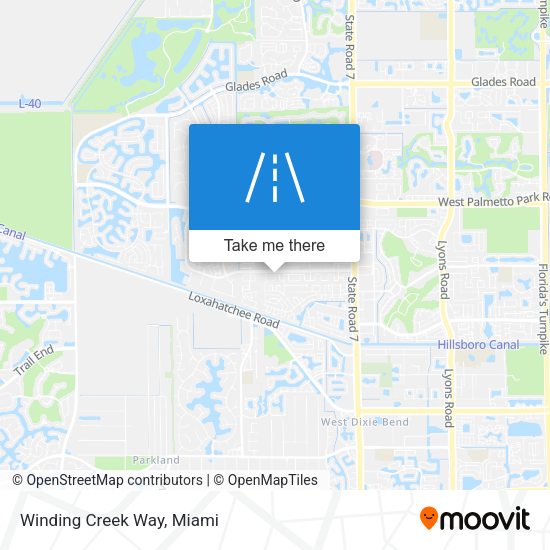 Mapa de Winding Creek Way