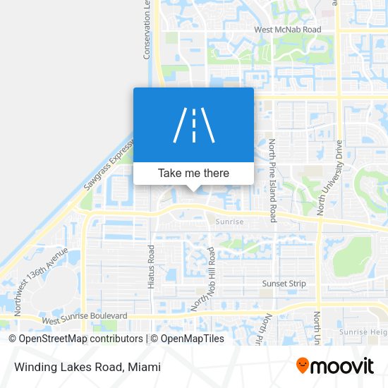Mapa de Winding Lakes Road