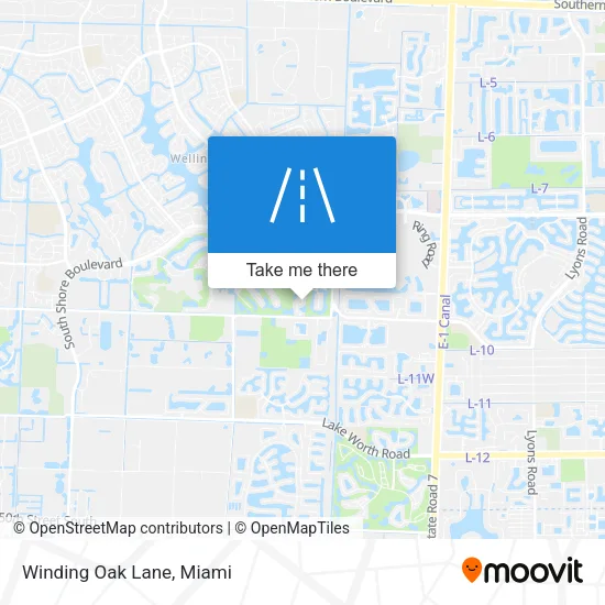 Winding Oak Lane map