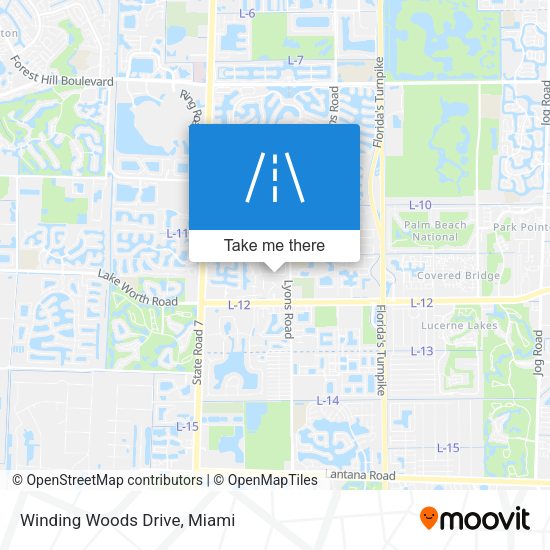 Mapa de Winding Woods Drive