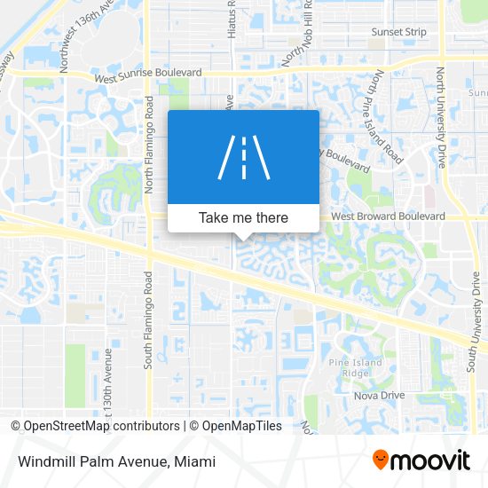 Mapa de Windmill Palm Avenue