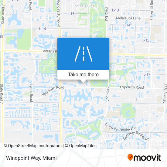 Windpoint Way map