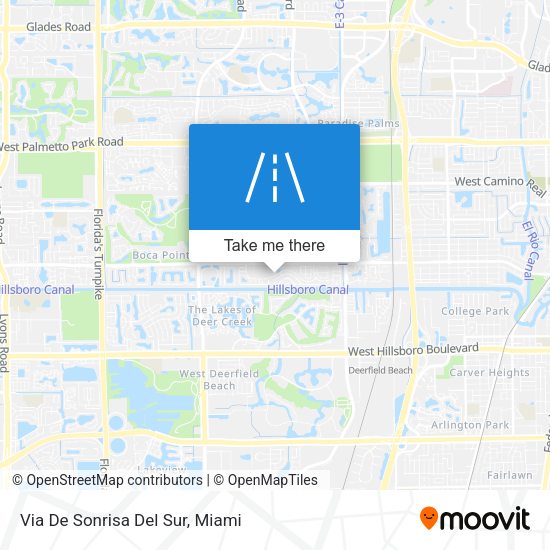 Mapa de Via De Sonrisa Del Sur