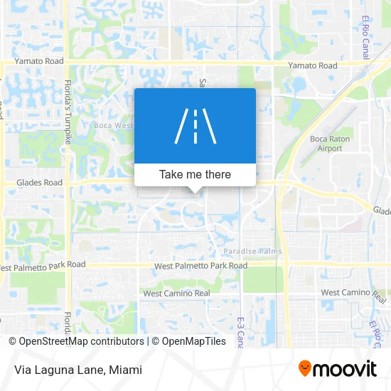 Via Laguna Lane map