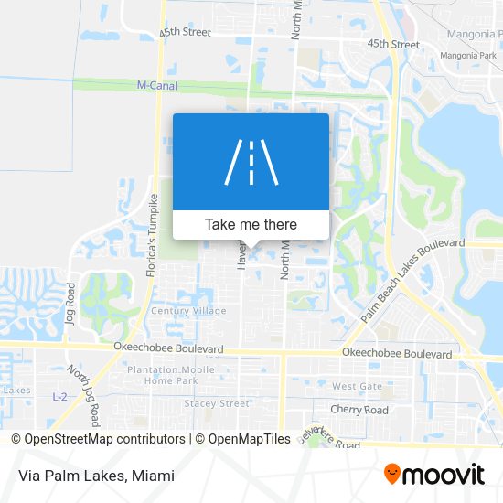Mapa de Via Palm Lakes