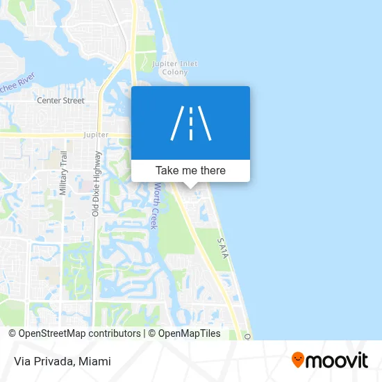 Via Privada map