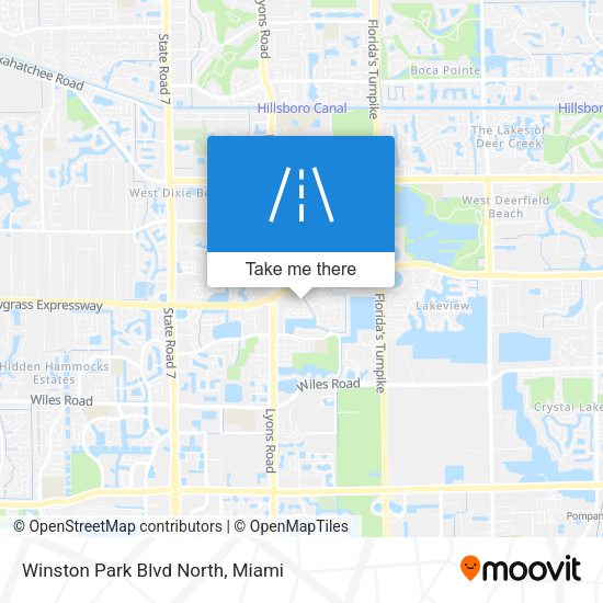 Winston Park Blvd North map