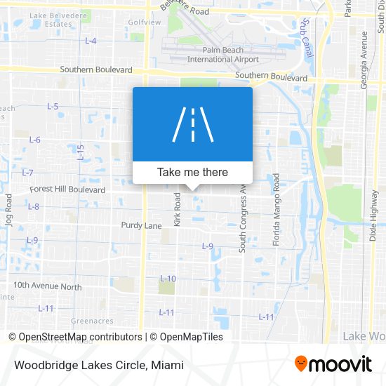 Mapa de Woodbridge Lakes Circle