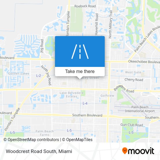 Mapa de Woodcrest Road South