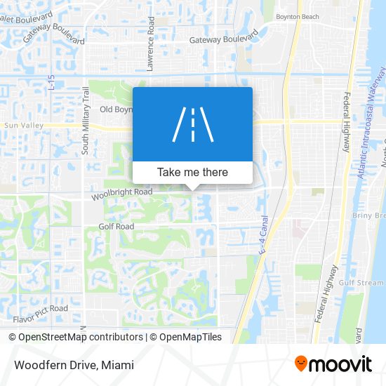 Woodfern Drive map