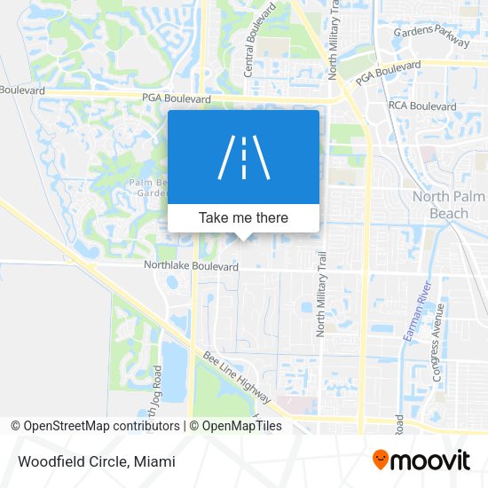 Woodfield Circle map