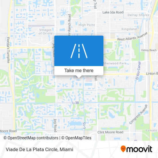 Viade De La Plata Circle map