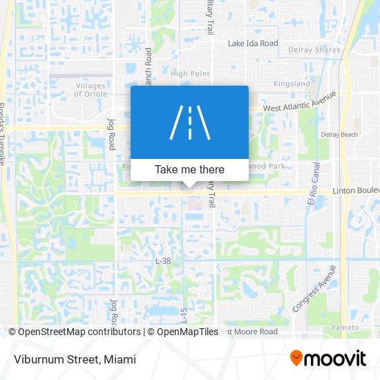 Viburnum Street map