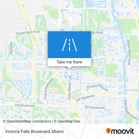 Mapa de Victoria Falls Boulevard