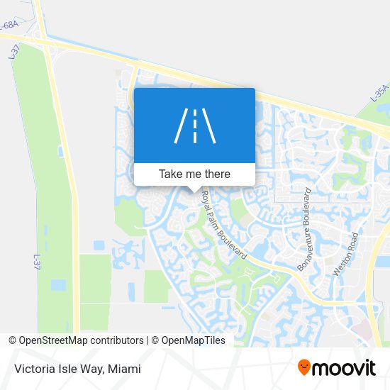 Mapa de Victoria Isle Way
