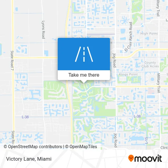 Victory Lane map