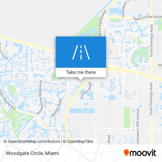 Mapa de Woodgate Circle