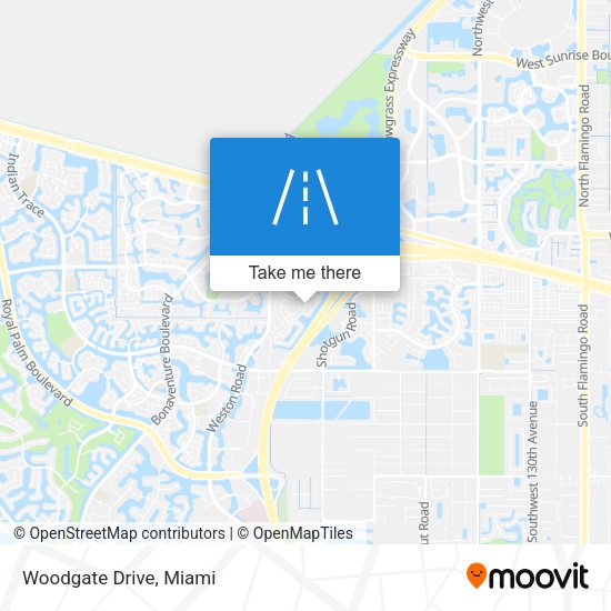 Mapa de Woodgate Drive