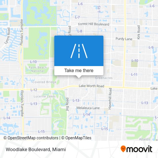 Mapa de Woodlake Boulevard