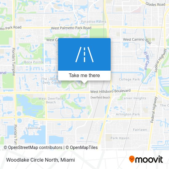 Woodlake Circle North map