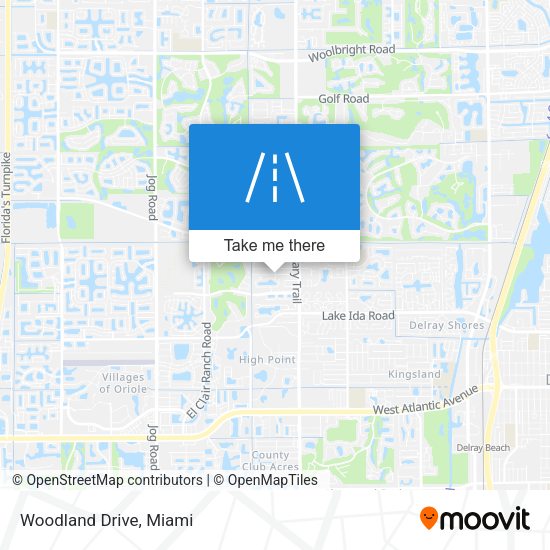Mapa de Woodland Drive