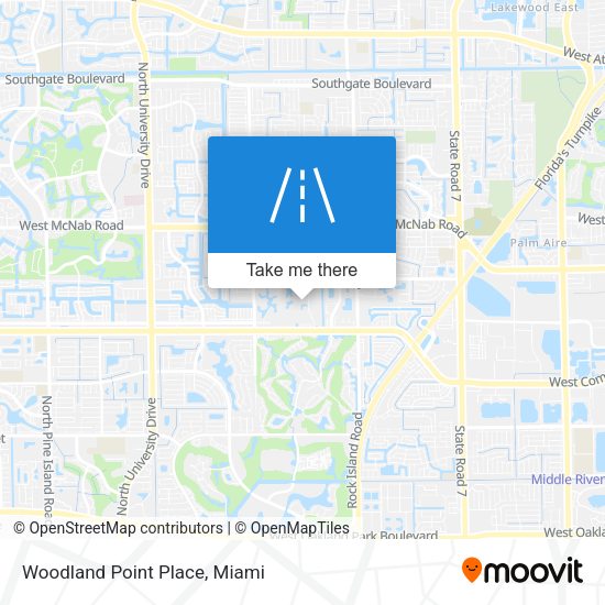 Woodland Point Place map