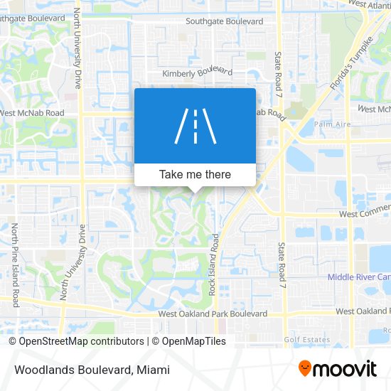 Woodlands Boulevard map