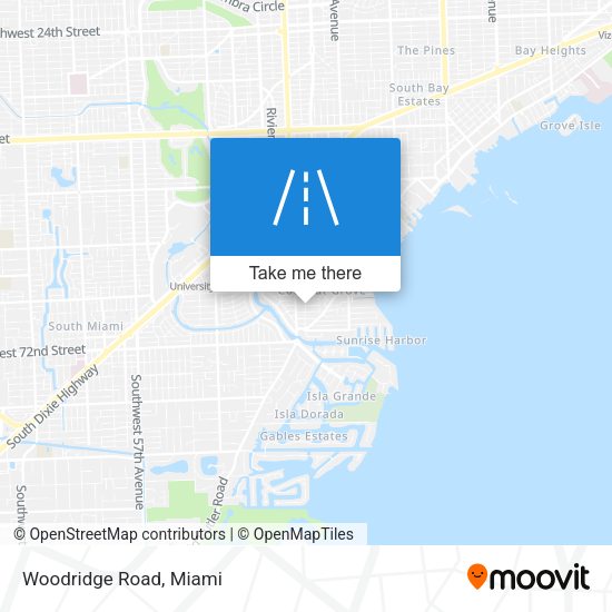 Woodridge Road map