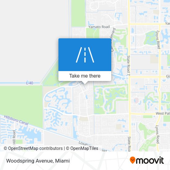 Mapa de Woodspring Avenue