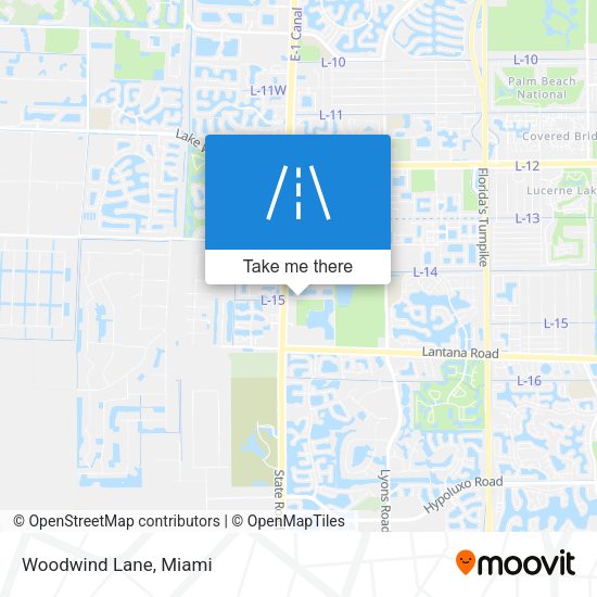 Mapa de Woodwind Lane