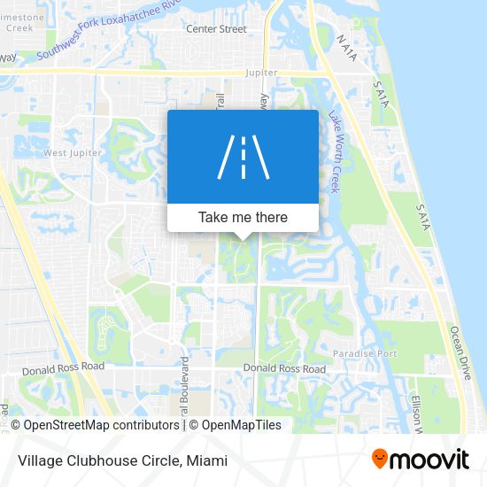 Village Clubhouse Circle map