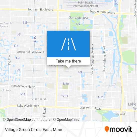 Village Green Circle East map