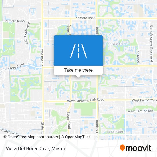 Mapa de Vista Del Boca Drive