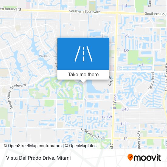 Vista Del Prado Drive map