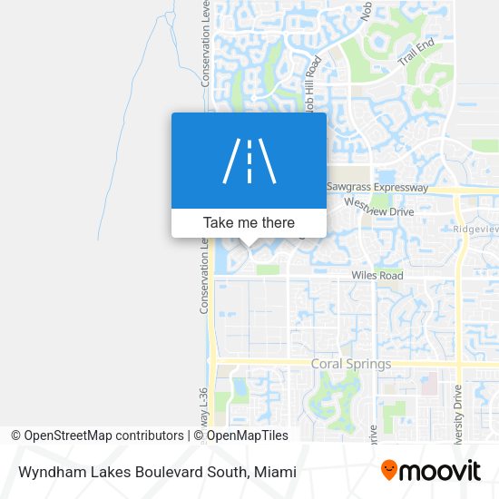 Wyndham Lakes Boulevard South map