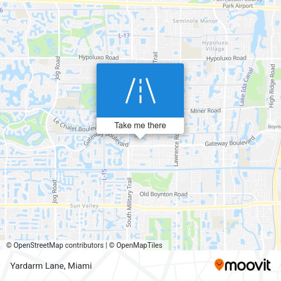 Yardarm Lane map