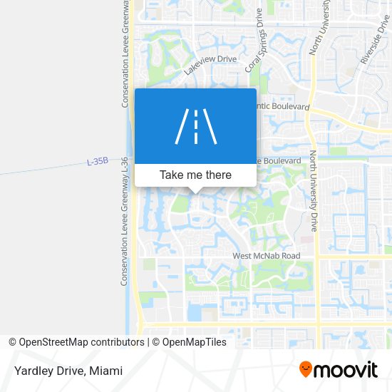 Mapa de Yardley Drive