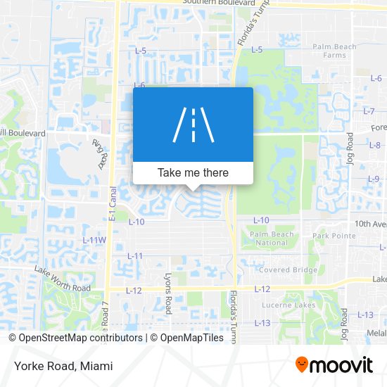 Mapa de Yorke Road