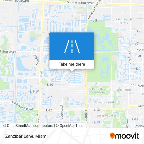 Mapa de Zanzibar Lane