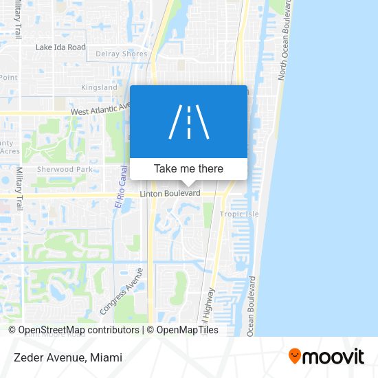 Mapa de Zeder Avenue