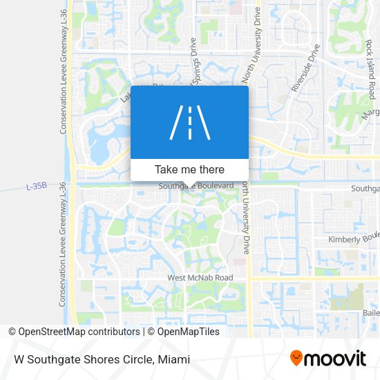 W Southgate Shores Circle map