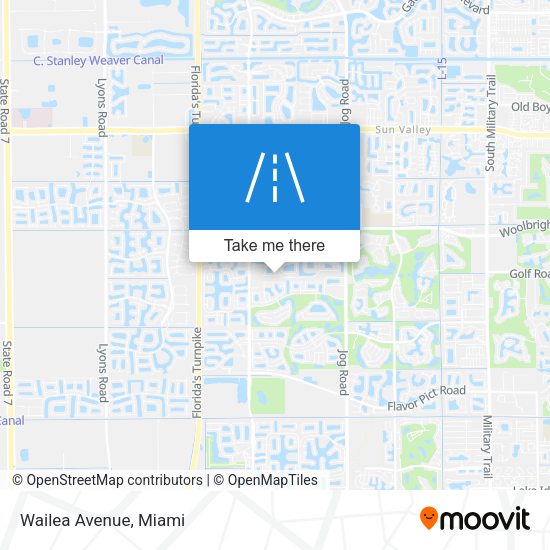 Mapa de Wailea Avenue