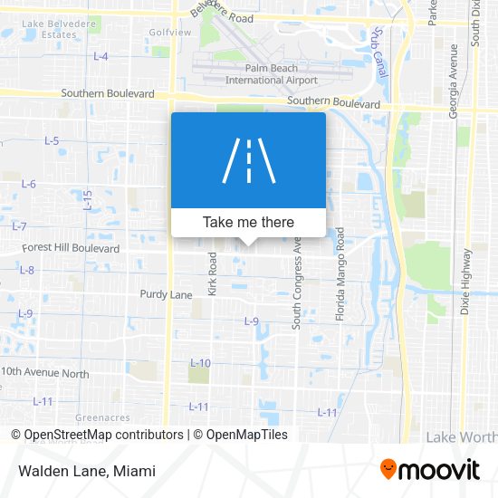 Mapa de Walden Lane