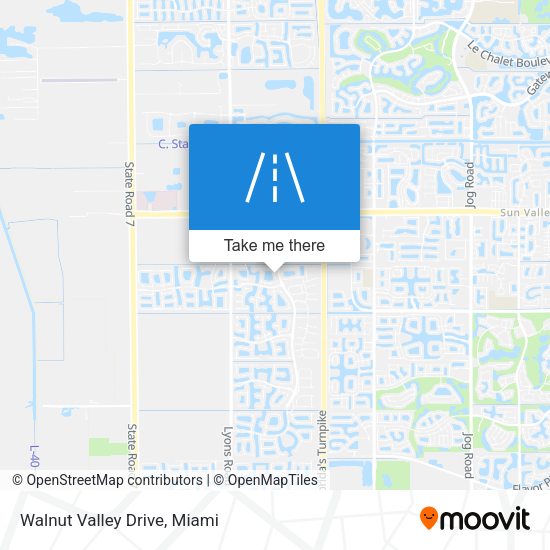 Mapa de Walnut Valley Drive
